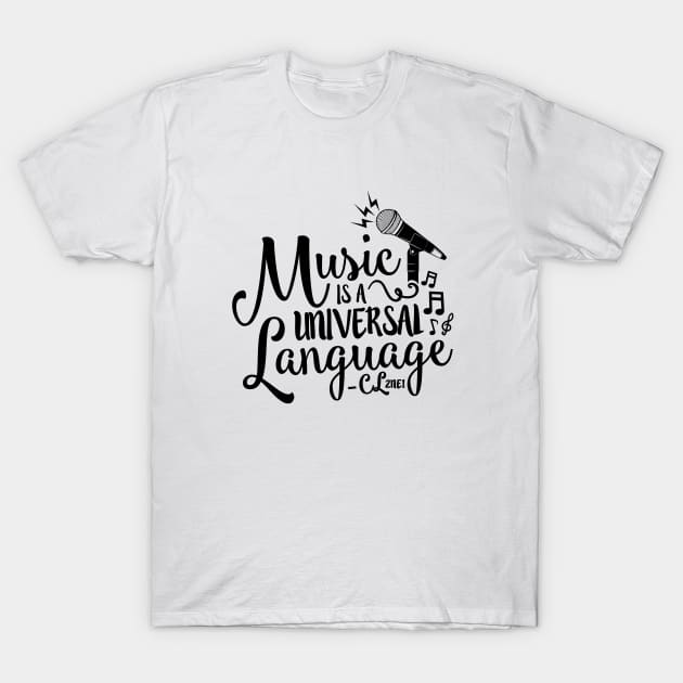 Music is a Universal Language - CL T-Shirt by skeletonvenus